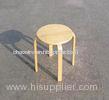 Portable Bentwood Furniture Birch Round Stool For Children
