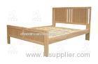 Simple Ash Wood Furniture Bed For Bedroom With Natural Color