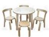 Modern Natural Birch Bent Wood Furniture Children Table Set