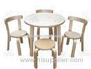 Modern Natural Birch Bent Wood Furniture Children Table Set