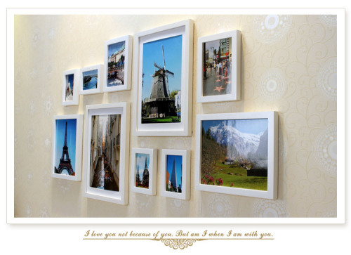 creative / wood / photo wall / photo frame