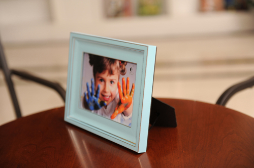 green polymer / oblong / creative / wall-mounted / table setup photo frame