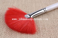 White handle mini loose powder makeup brush