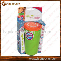 2014 New spill free Hot SALES wow cup kids drinking cup