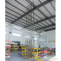 9m CCTV telescopic masts for surveillance equipment mounting