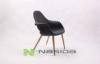 Wingback reading Modern Wood Chairs / Black Eames Saarinen Organic Chair