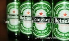 Austria and Dutch Heineken Lager beer