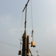 25m heavy duty pneumatic telescopic masts for mobile antenna tower