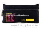 OEM Fancy Black Color Large Printing Neoprene Pencil Case with zipper / Pouch for women