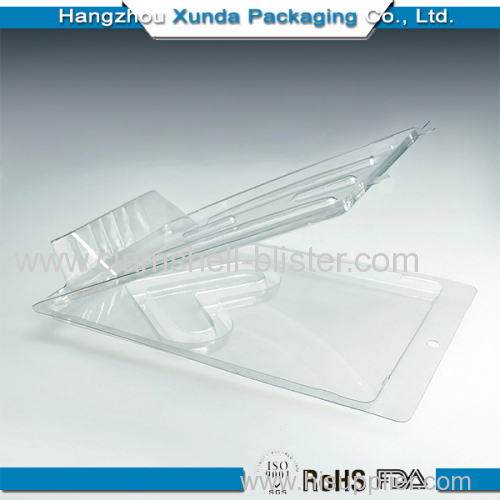 Plastic clamshell blister box