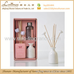 Home aromatic/ 50ml reed diffuser with 6pcs rattan sticks and a vase