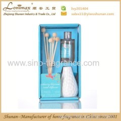 Home aromatic/ 50ml reed diffuser with 6pcs rattan sticks and a vase