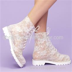 Lace Rain Boots Lace Rain Boots