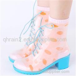 High Heel Rain Boots