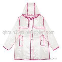 Ladies Transparent Rain Coat