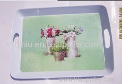 melamine salad bowl and service tray and fruit tray and wavy tray