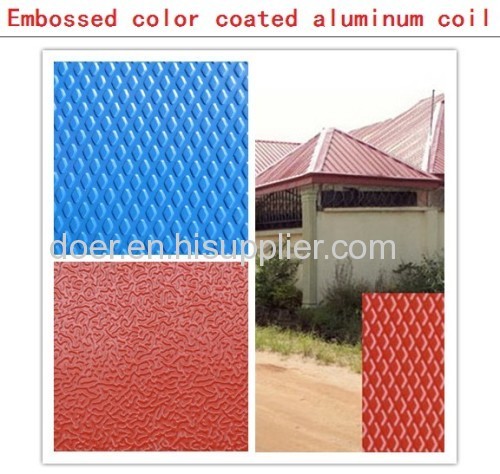 Embossed Color Coated Aluminum Coil