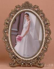 marriage / metal / oval / creative / pearl photo frame