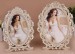 oval / marriage / metal / creative / pearl photo frame