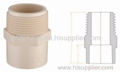 CPVC ASTM2846 standard water supply fittings(brass thread)