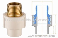 CPVC ASTM2846 standard water supply fittings(brass thread)