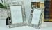 oblong / countryside/ metal / marriage photo frame