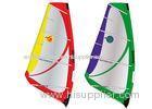 Green / purple Color Wind Surf Sail 4 batten design windsurfing equipment for beginners