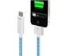 Current EL Cool Visible Light Charge Flashing USB Cable For Mobile Phone OEM