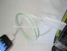 Green LED Light Flashing Usb Data Sync Charger Cable For Cell Phone 200cm