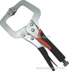 C Clamp Locking Pliers Comfortable PVC Handle