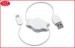 Ellipse Reel USB 2.0 to Micro USB Retractable Cable Flat PVC Cable White