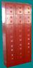 Changing Room Red Steel Storage Lockers Six Tier Steel Wardrobe With Single Door