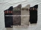 Fashionable Jacquard Soft Mens Wool Socks Anti Slip For Sports