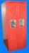 2 People Steel Filing Cabinet Red Work Vertical Lockers Polycarbonate Door