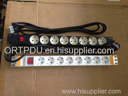 19inch Germany PDU 8 Outlet With Switch
