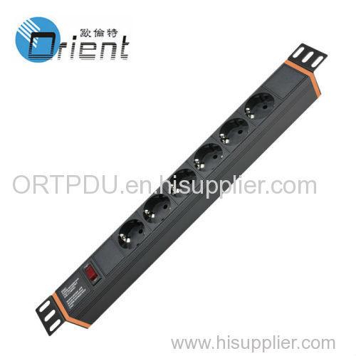 Germany Switch PDU 6 Outlet with overload protection
