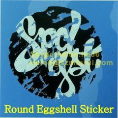 design your own graffiti round eggshell stickers