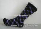 Comfortable Argyle Womens Wool Socks Knitted Outdoor For Winter