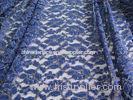 Royal blue cotton nylon gold metallic lace fabric/high quality metallic lace fabric for evening dres