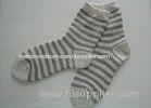 Customized Breathable Striped Wool Socks Cold-proof For Spring and Autumn