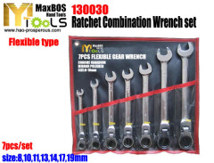 RATCHET combination wrench stubby flexible reversible 4-in-1 ratchet ring spanner