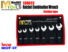RATCHET combination wrench stubby flexible reversible 4-in-1 ratchet ring spanner