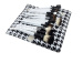 White handle and black ferrule makeup brush set