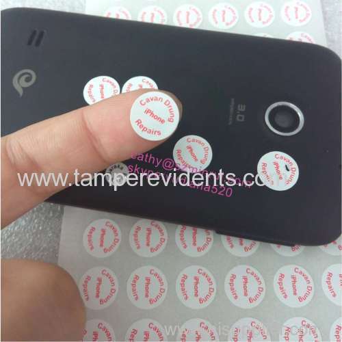 self adhesive security void warranty label sticker