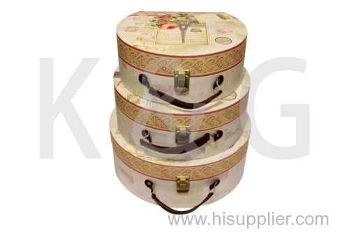 Patterned Half Round Suitcase Box Set