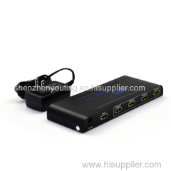 HIGH speed HDMI Splitter 1X4 HDMI distribution amplifier support Full 3D 4Kx2K HDMI1.4 HDCP1.3