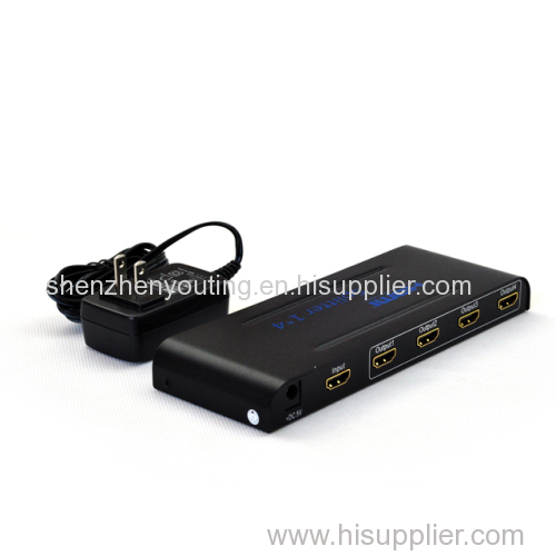 Best and cheap HDMI Splitter amplifier 1X4 Supplier support Full 3D 4Kx2K HDMI1.4 HDCP1.3