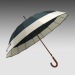 Automatic Open Straight Umbrellas Wooden Shaft/Handle Pongee Fabric Big Strong Luxury Windproof