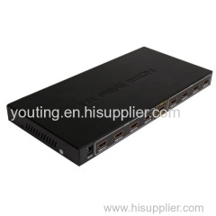 Manufature 1x8 HDMI Splitter Model 3D 1080P 4Kx2K HDMI Distribution Amplifier 1 in 8 out