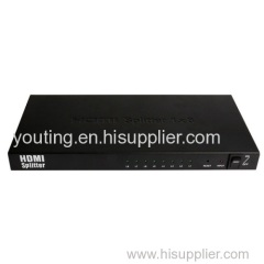 BEST HDMI distribution amplifier 1x8 8 outputs high speed HDMI distributor full 3D HD 4K*2K